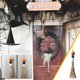 thumbnail image 1 of Colgante de decoración de Halloween Fiudx con cuentas de madera y borlas, 1 of 7