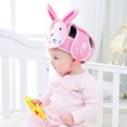 thumbnail image 4 of Casco de seguridad para bebés, gorra protectora para niños pequeños, arneses ajustables, Protector de cabeza, cojín para la cabeza sin golpes, casco de seguridad Fokelyi 220985-2, 4 of 9