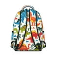 thumbnail image 3 of Cute Dinosaur Pattern Backpack for School,Cute School Bag,Schoolbag with Adjustable Shoulder Straps & Padded Back,15.3"x11"x7.1".﻿, 3 of 6
