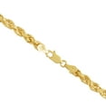 thumbnail image 4 of 14K Yellow Gold Diamond Cut Rope Chain Necklace for Men and Women â€“ Measures 5mm Thickness x 26 Inches Length, 4 of 7