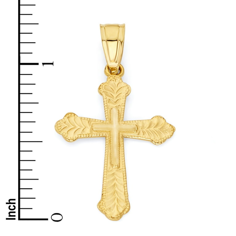 14k gold first 2024 communion cross necklace