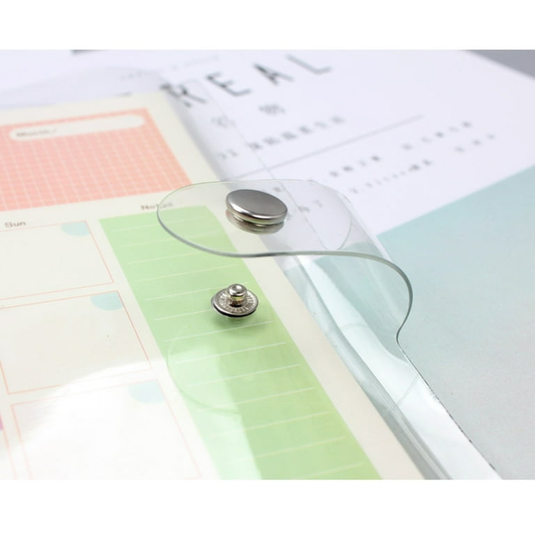 A7 Transparent Binder Notebook Business Portable Organizer Journal