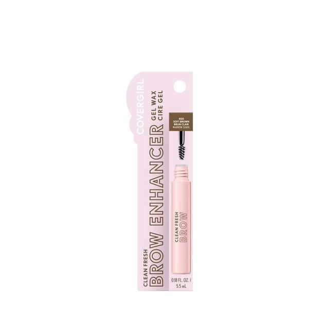 COVERGIRL Clean Fresh Brow Enhancer Gel Wax, Flexible Hold, Non-Sticky, Non-Crunchy, All-Day Wear, Vegan Formula
