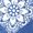 HEATHER ROYAL BLUE, variant on Instant Message - Patterned Hearts Short Sleeve Graphic T-Shirt