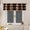 Color 1, variant on AshasdS Brown Plaid Window Valance Checkered Curtain Valance Farmhouse Kitchen Window Treatment Rustic Home Decor