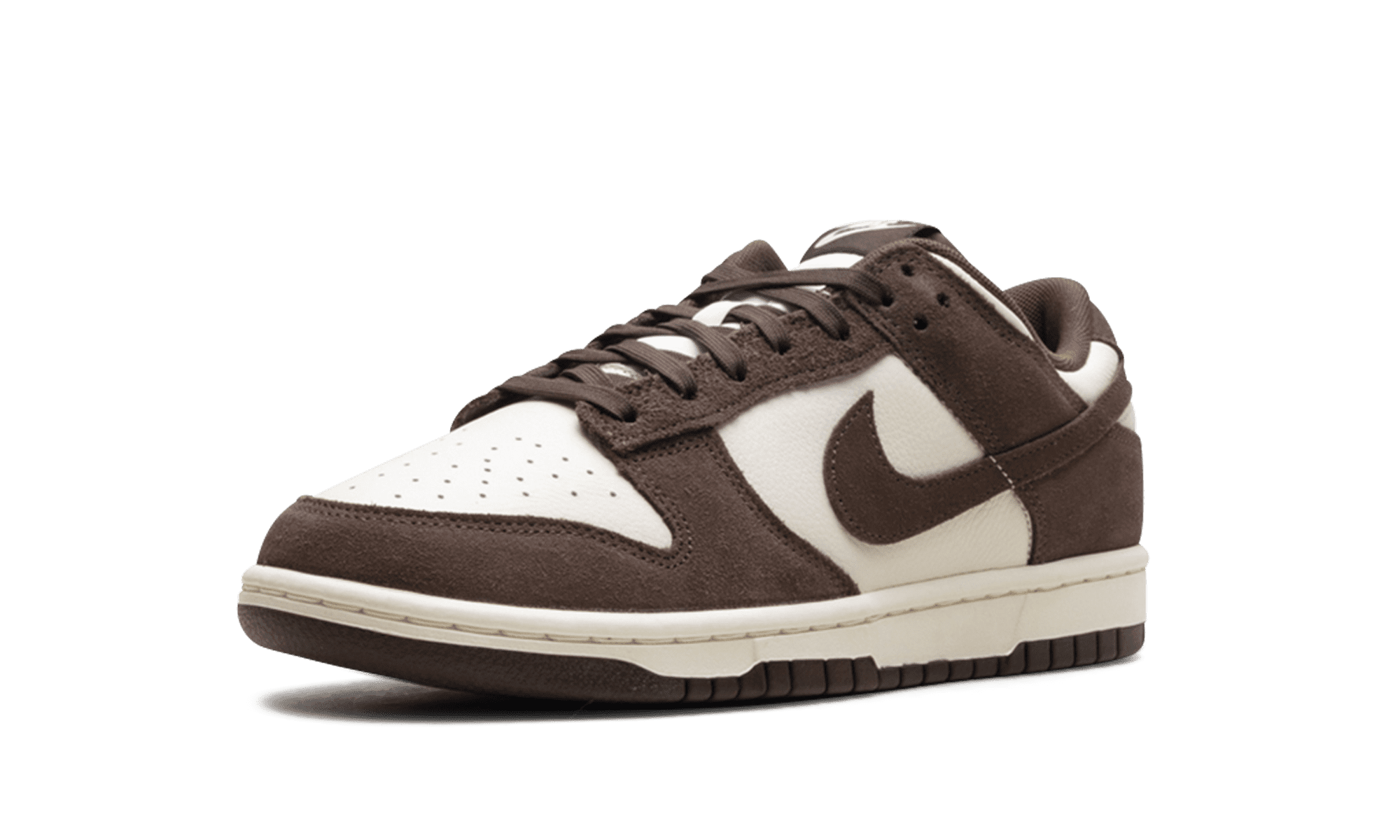 NIKE MENS Dunk Low Retro SE "Pale Ivory Baroque Brown" FQ8249 104 from Stadium Goods