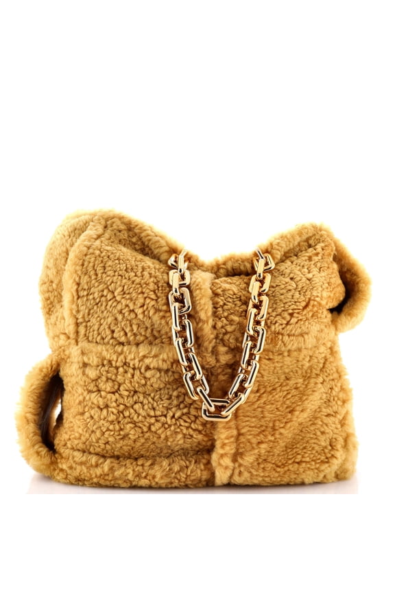 Pre-Owned The Chain Tote Intrecciato Shearling By Rebag