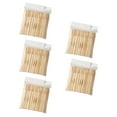 thumbnail image 3 of 500 unidades de palillos desechables de bambú para fruta y tenedores para pasteles para el hogar y restaurantes (color madera)., 3 of 7