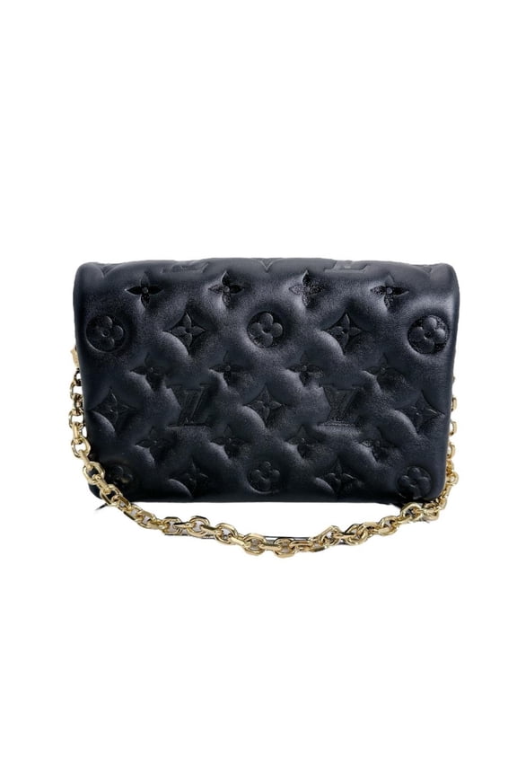 Pre-Owned Louis Vuitton Monogram Pochette Coussin Shoulder Bag in Lambskin, M82116,... (Good)