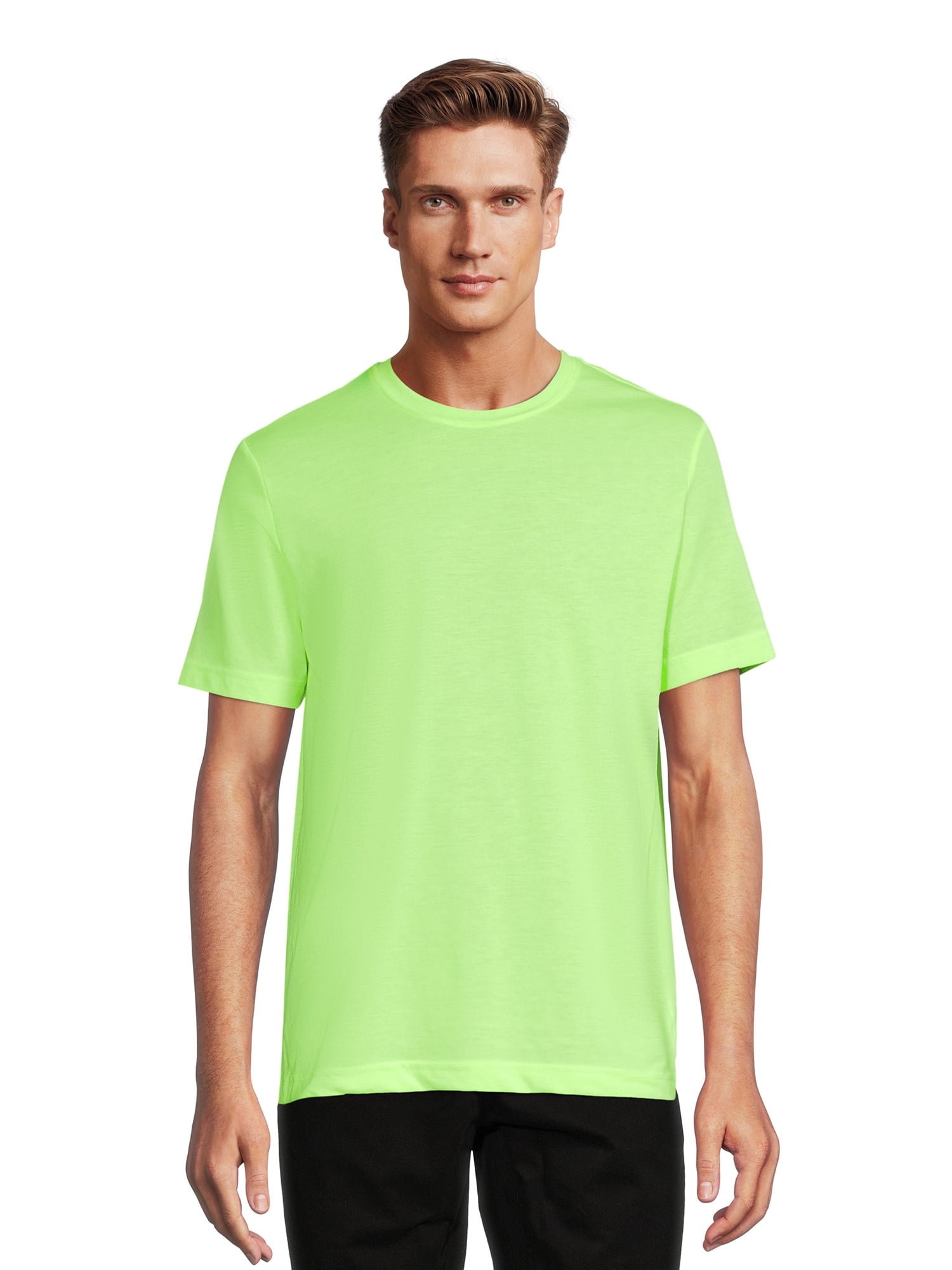 Athletic Works Men's and Big Men's Crew Neck Tee, 2-Pack, Sizes S-4XL