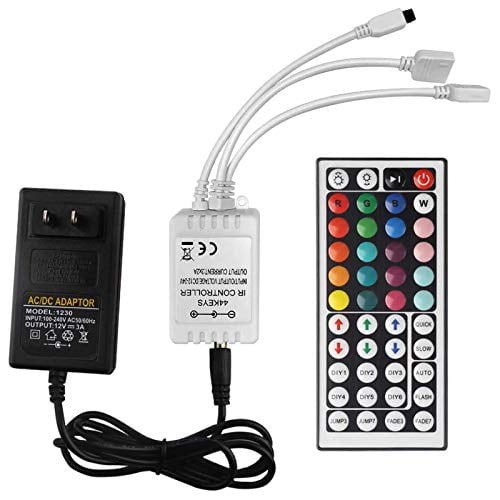 24 & 44 Key IR Remote Controller Box AC/DC 12V 6A For RGB 5050/3528 LED Light 