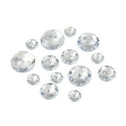Hello Hobby Silver Assorted Gemstones, Clear Finish, Loose Set for Crafts and Décor
