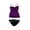 Purple - purplblk, variant on Profile Womens Full Foam Bust Brief 2 Piece Bandini, Purple, 16