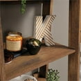 thumbnail image 6 of Home Square 5 Shelf Wood Bookcase Set in Vintage Oak (Set of 2), 6 of 10