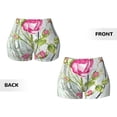 thumbnail image 3 of Sikiie Vintage Wood Background with Floral Print Workout Shorts Women Scrunch Butt Gym Shorts Seamless High Waist Tummy Control Yoga Biker Athletic Shorts, 3 of 5