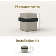thumbnail image 3 of Mega Handles Square Door Stopper, 1.5 Inch, Floor-Mounted Wall Protector for Hardwood & Carpet Floors, Shock Absorbing Design, Quick Installation, 3 of 5