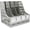 Gray, variant on SAYEEC Vertical File Holder 4-Compartment Vertical Desktop Document Organizer for Home, Office, Gray