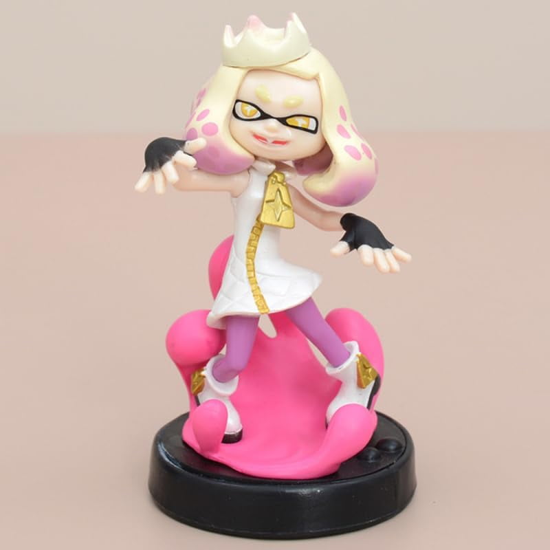 New Callie Figure, Marie Figure, Standing Action Figures PVC Characters Decorations Collectible Handicrafts Souvenirs for Anime Fans Gifts (Pink)