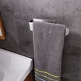 thumbnail image 1 of Toallero de baño nórdico simple de acero inoxidable cepillado, toallero colgante sin perforaciones, barra individual, toallero, 1 of 4