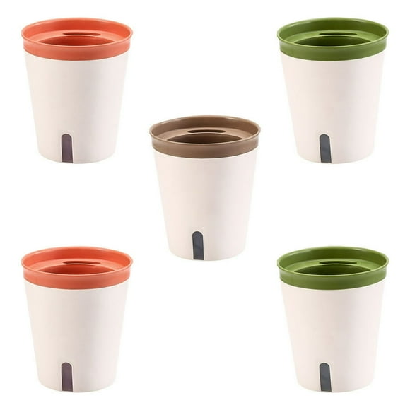 Plant Pot Pots Indoor Plants Herb House Self Watering Planter Flower 10Cm Long Planters Basil White Large