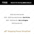thumbnail image 2 of MAX Advanced Brakes - Brake Kit For 2020-2023 Hyundai Sonata| Carbon Ceramic Brake Pad and Rotor Kit Front and Rear| Daily Driving OE Replacement Brake Rotors, 2 of 9