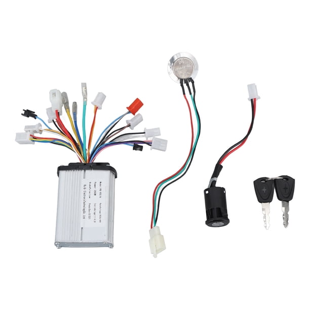 Interruptor de perilla de Control de velocidad de bicicleta eléctrica, controlador sin escobillas negro de 36V 48V 350W, interruptor de encendido de bicicleta eléctrica Ultra sensible