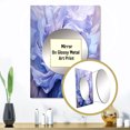 thumbnail image 3 of Designart "Lavender Rose Twist" Abstract Spirals Mirror Wall Decor - Modern Purple Abstract Mirror Wall Art For Entryway - 32" x 24" Inch, 3 of 5