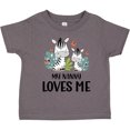thumbnail image 3 of Inktastic Zebra My Nanny Loves Me Boys or Girls Toddler T-Shirt, 3 of 5