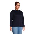 thumbnail image 3 of Lands' End Women's Plus Size Long Sleeve Supima Mock Turtleneck, 3 of 3