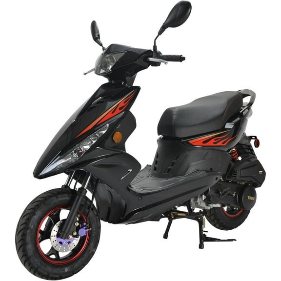 HHH Wave 150cc Fully Automatic Gas Street Scooter Moped for Adults 150cc Street Bike with 10" Aluminum Wheels -Blue