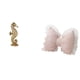 thumbnail image 1 of Estatua de resina,Estatua de resina para decoración del hogar,manualidades,oro,Cojín con lazo bonito,Almohada con forma de lazo,bonito cojín decorativo con lazo,Funda de almohada con lazo, 1 of 8