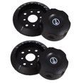 thumbnail image 4 of 2Pcs Round Black Plastic Temperature Control Knob Cover for Homeowners Kitchen Appliances, 4 of 9