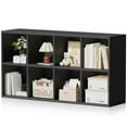 thumbnail image 7 of Homall Footless 8-Cube Standing Bookshelf,Suitable for Living rooms, Offices,and Study Rooms,Black, 7 of 7