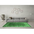 thumbnail image 3 of Ahgly Company Indoor Round Oriental Emerald Green Traditional Area Rugs, 8' Round, 3 of 4