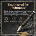 thumbnail image 3 of 6Pcs Oil Based Golden Paint Pens for Tombstone Repair, Waterproof Marker Pens for Restoring Faded Grave Inscriptions & Lettering on Granite Headstones, Ceramic, Mugs Outdoor Stone Surfaces, 3 of 6