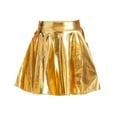 thumbnail image 3 of MSJUHEG Leather Skirt Skirts for Women Gold Dresses for Women Mini Skirt Maxi Skirt PU Gold M, 3 of 4
