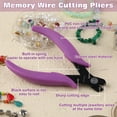 thumbnail image 3 of SPEEDWOX Memory Wire Cutters for Jewelry Making 5.5" Beading Wire Cutting Pliers Flush Cut Pliers for Memory Wire Jewelry Wire Cutters for Bracelet Making Beading DIY Arts and Crafts, 3 of 7