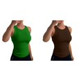 thumbnail image 1 of (2-Pack) Rinsvye Womens Sleeveless Vest Top Basic Tank Blouse Layering Clothing Summer Must Have Wardrobe Staple, 1 of 4