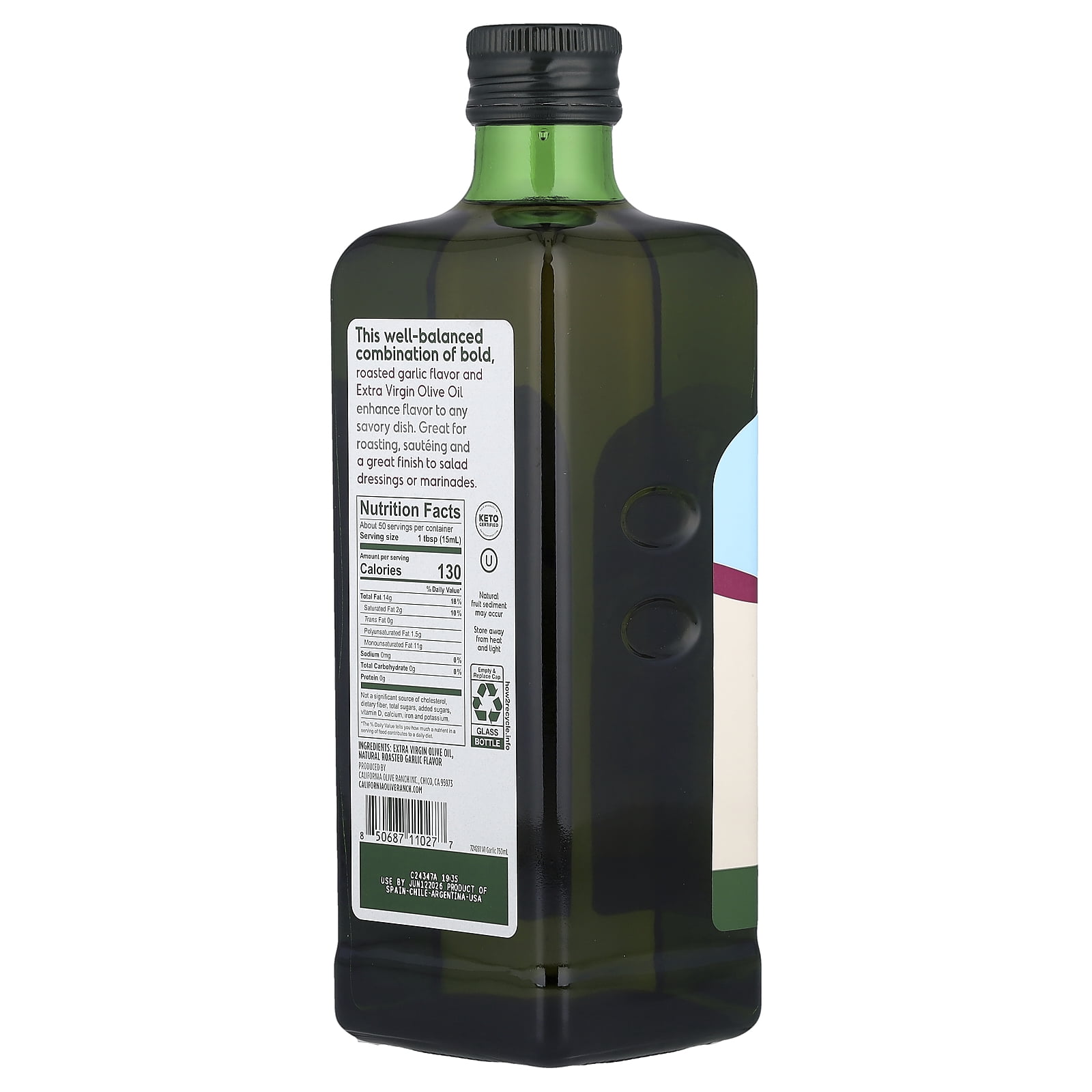 California Olive Ranch - Garlic Infused Extra Virgin Olive Oil