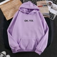 thumbnail image 4 of Hoodies for Women 2025 Oh Yes Hoodie Fall Winter Loose Hoodie with Pockets Hooded Sweatshirt Pullover Tops, 4 of 5