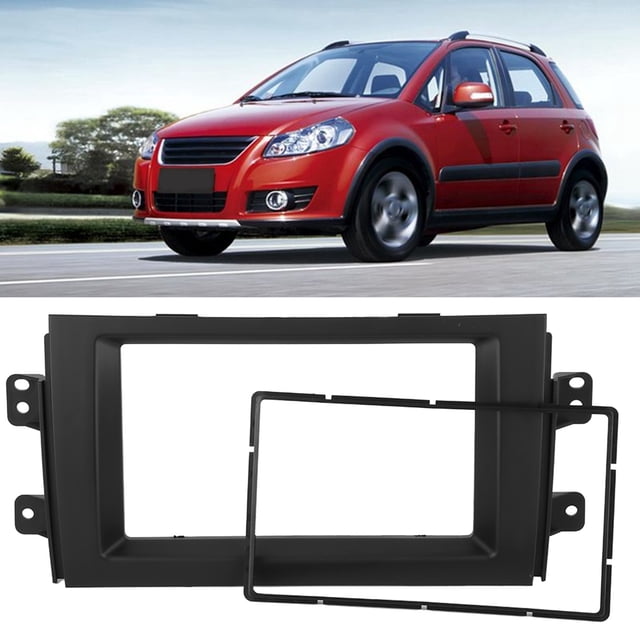 Kit De Marco De Fascia De Panel Embellecedor De Modificación De Montaje Estéreo De Radio DVD Para Coche Compatible Con SX4