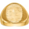 thumbnail image 5 of 10K Yellow Gold Men's Polished And Grooved With Black Enamel Masonic Ringsize 10 (Width 18.9) - Jbsp, 5 of 5