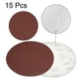 thumbnail image 3 of Uxcell  600 Grits 8-Holes Sanding Discs Hook and Loop Wet Dry Sandpaper Sander Aluminum Brown 15 pcs, 3 of 6