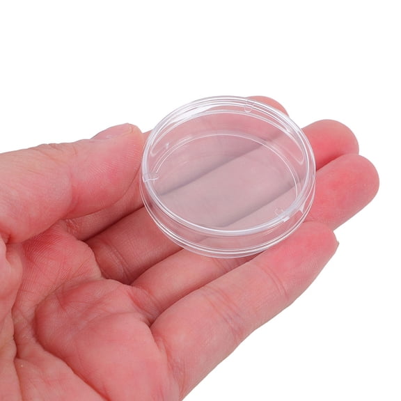 OULII 100Pcs Lab Grade Transparent Petri Dishes for Microbiology Observation and Cell Study Use