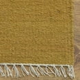 thumbnail image 5 of Rugsotic Carpets Eco-Friendly Woven Hand Woven Kilim Flat Weave Gold Solid Area Rug, 9'x12' Rectangle, Antimicrobial, 5 of 5