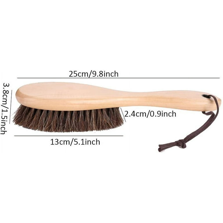 Clothes Brush Garment Brush-USA-Lint Brushes for Clothes, Lint Remover for  Clothes 100% Boar Bristle Men's Wool Suit Brush, Suede, Hats Furniture and