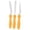 Orange, variant on CozeLy Baking Spatula Set 3 Piece Stainless Steel Cake Spatula Smoothing Spatula and Remover Baking Tools for Icing Demolding and Home Kitchen Use