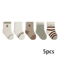 thumbnail image 2 of LYMAYTER ‌Infant Toddler 5-Pack Socks Mid-Calf Soft Unisex for Baby Boys Girls 0-5 Years‌, 2 of 7