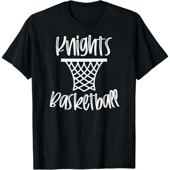 Knights Basketball Team Mascot School Spirit Game Night T-Shirt