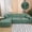 Green, variant on KALAKALA Stretch Sofa Covers, Thick Velvet Sofa Couch Slipcovers, 2 Pieces L-Shaped Sectional Sofa Covers for 3 + 3 Seaters, Softness Corner Couch Cover, 9 Colors